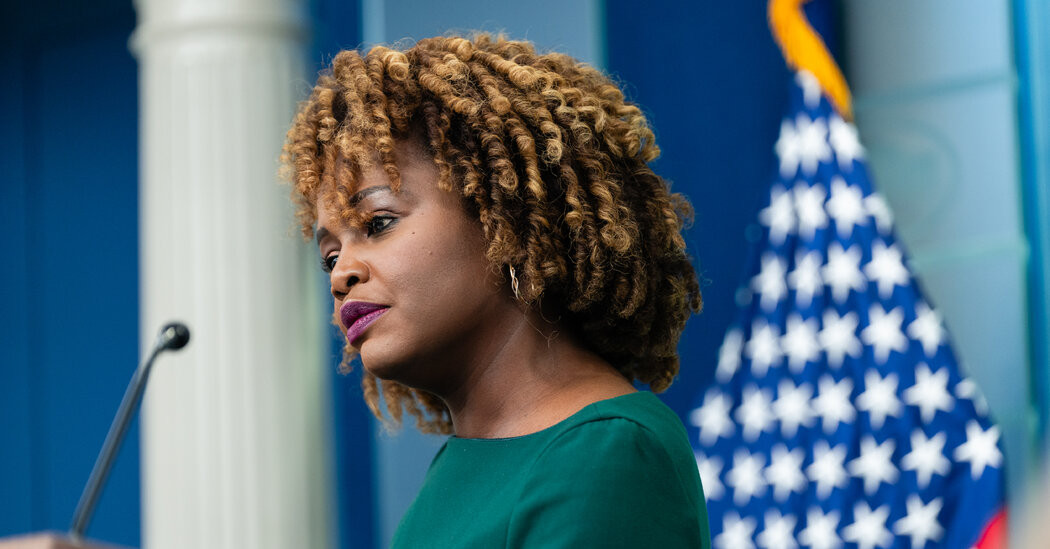 Karine Jean-Pierre, Former Biden Press Secretary, Leaves Democratic Party  at george magazine