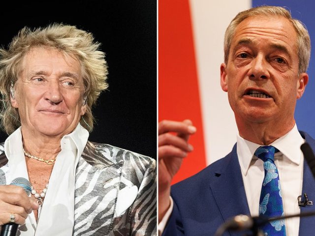 Rod Stewart says he backs Brexit leader Nigel Farage in wide-ranging political discussion