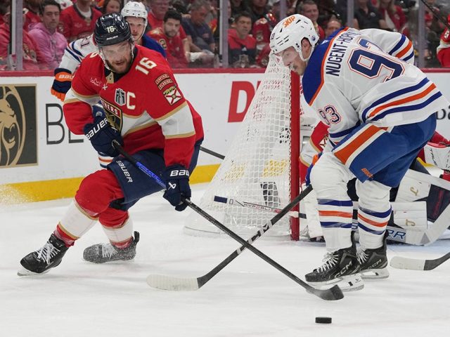 Oilers tie Stanley Cup Final with overtime comeback victory in front of Taylor Swift, Travis Kelce