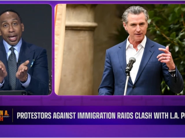 Stephen A. Smith warns Newsom’s possible run for presidency may be jeopardized by LA riots