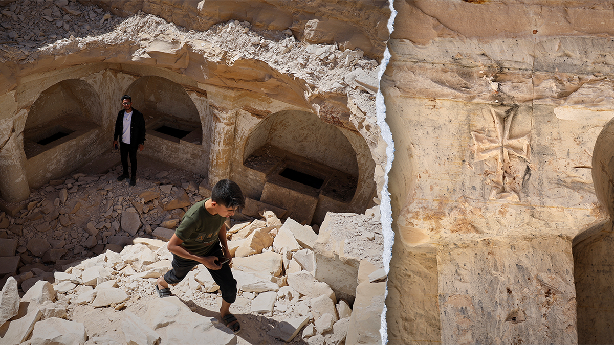 Ancient Christian tomb complex revealed beneath rubble from Syria's civil war  at george magazine