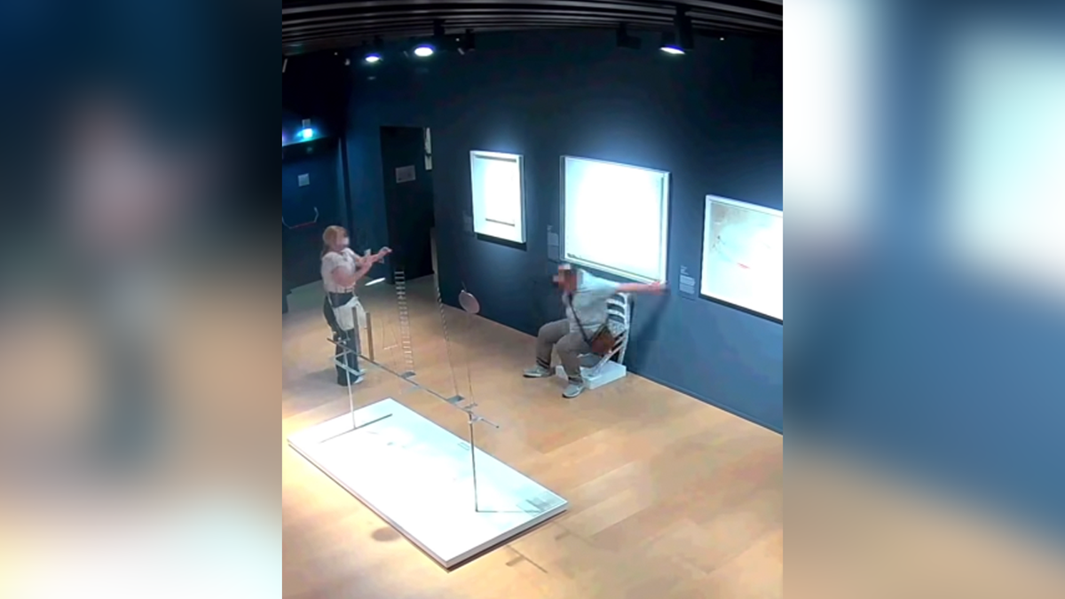 Tourist caught-on-camera smashing crystal-studded ‘Van Gogh’ chair at art museum  at george magazine
