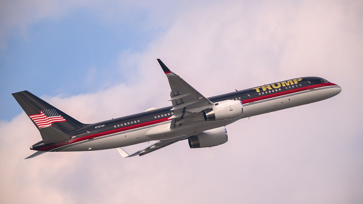 Trump Force One crew reveals what it's like to operate the president's iconic Boeing 757  at george magazine