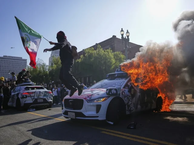 Trump says LA protests not ‘quite an insurrection’ after earlier ‘paid insurrectionists’ comment