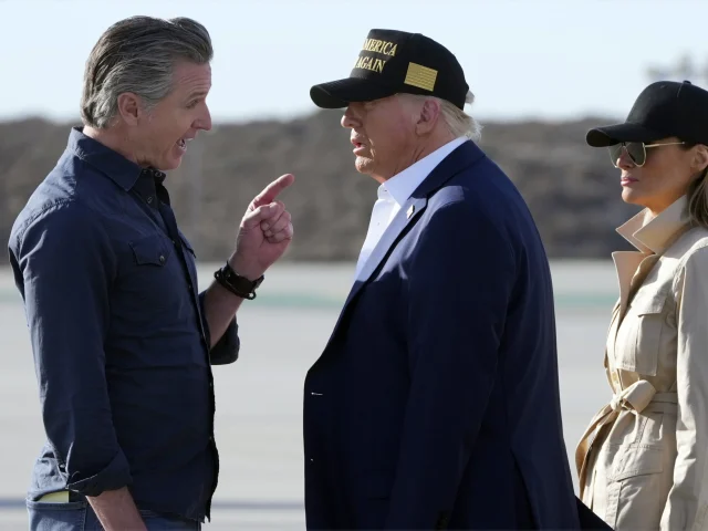Trump relishes fight with Newsom over LA riots