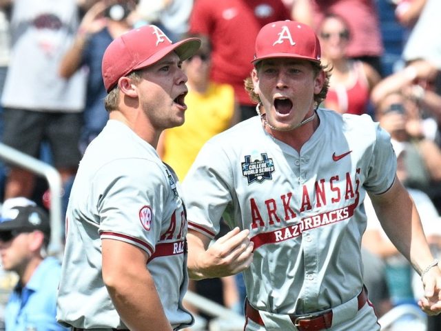 Arkansas baseball star pitches historic no-hitter in College World Series