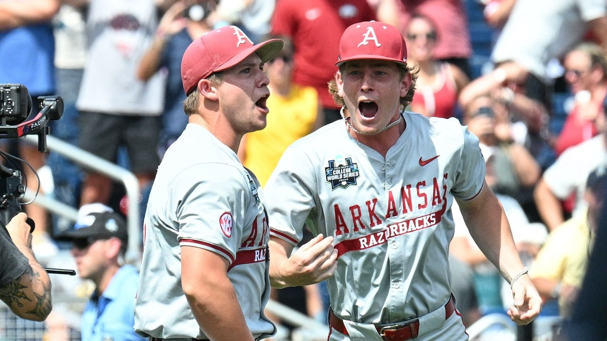 Arkansas baseball star pitches historic no-hitter in College World Series  at george magazine