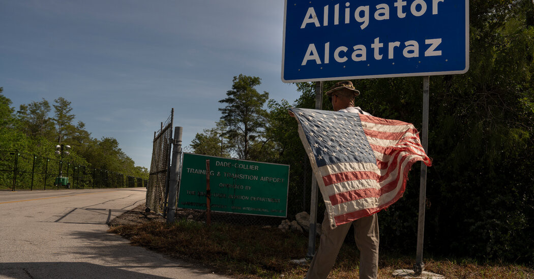 The Chaotic Early Days Inside Florida’s ‘Alligator Alcatraz’ Detention Center  at george magazine