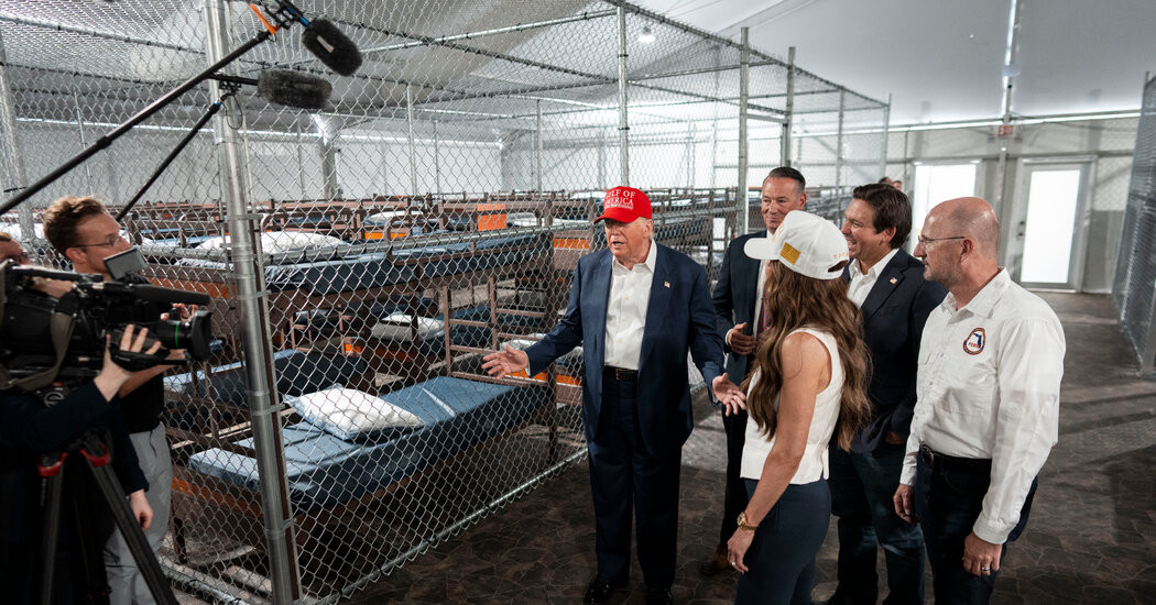 On Pivotal Day for His Bill, Trump Leaves Washington for ‘Alligator Alcatraz’  at george magazine
