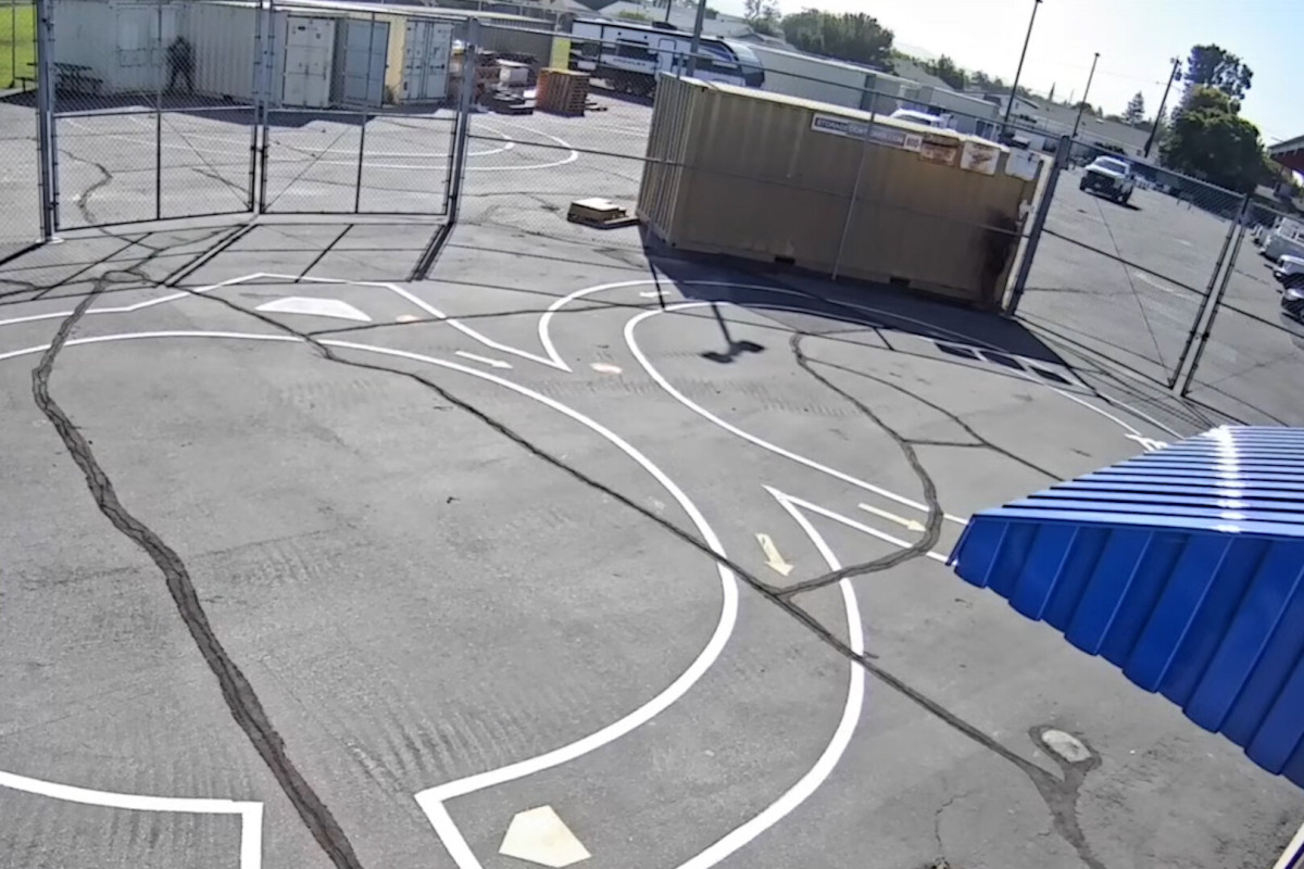 Immigration Agents Appear to Urinate in Public at a California School  at george magazine