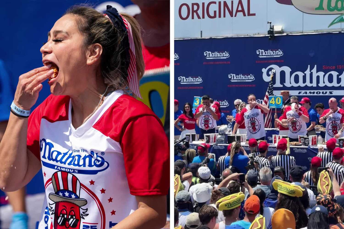 Joey Chestnut Returns to Nathan’s Hot Dog Eating Contest  at george magazine