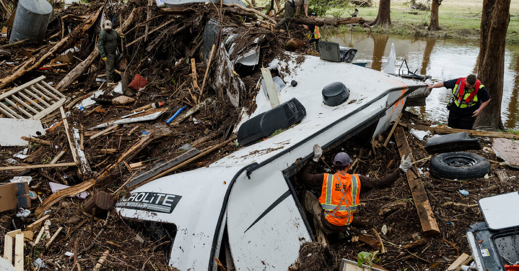 Trump Looks to Avoid Casting Blame in Texas Flood as Democrats Question Cuts  at george magazine
