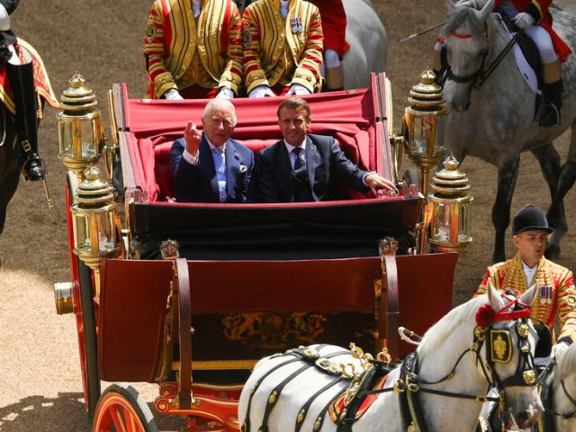 Royal Family Welcomes President Macron to U.K. for State Visit With Pomp and Pizazz