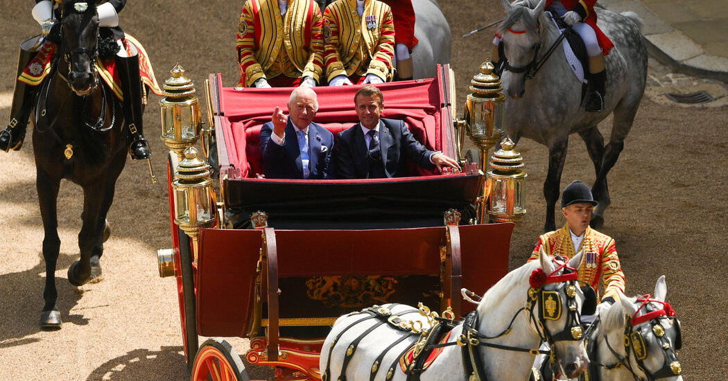 Royal Family Welcomes President Macron to U.K. for State Visit With Pomp and Pizazz  at george magazine