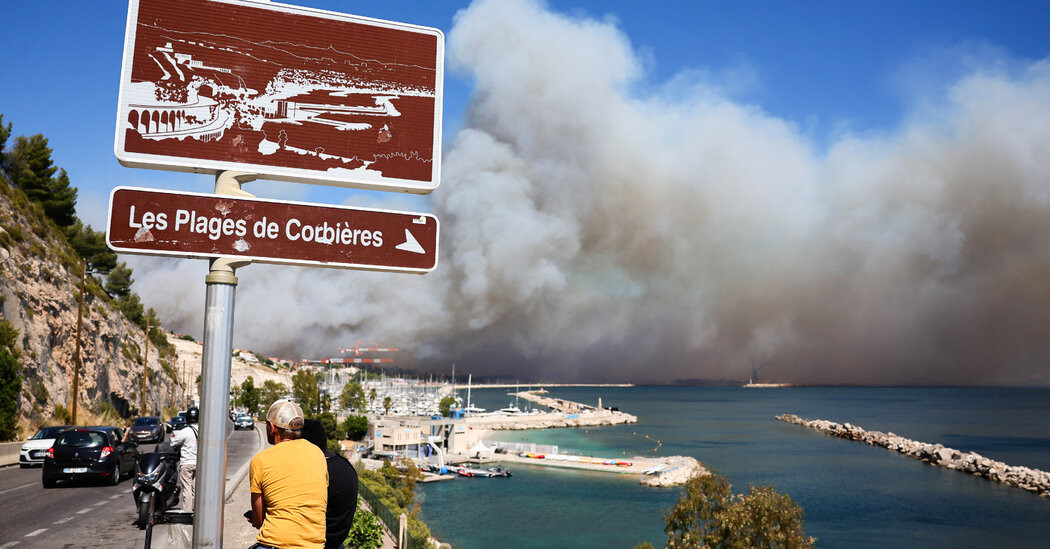 Wildfire on Edge of Marseille Injures More Than 100, Officials Say  at george magazine