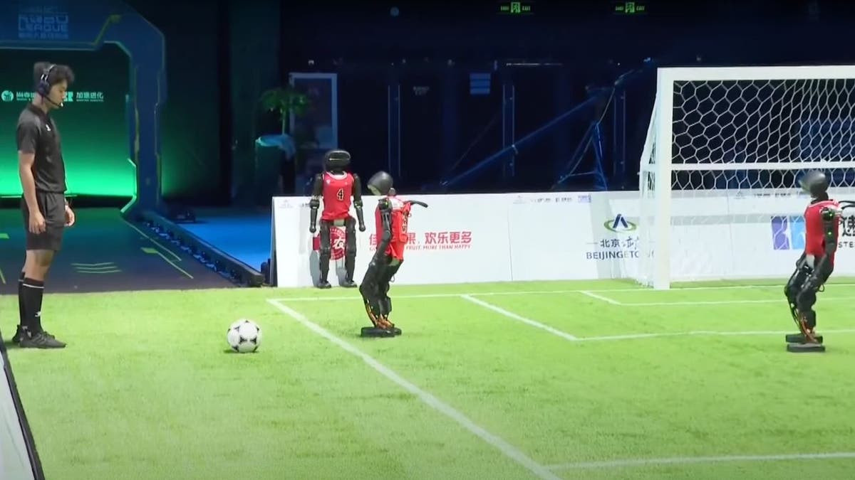 Autonomous humanoid robot soccer debuts in China  at george magazine