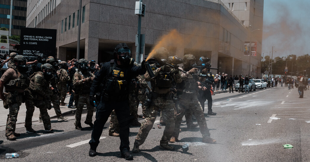 Judge Orders Los Angeles Police to Stop Shooting Projectiles at Journalists  at george magazine