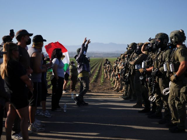 Federal Agents Clash With Protesters During Immigration Raid at California Farm