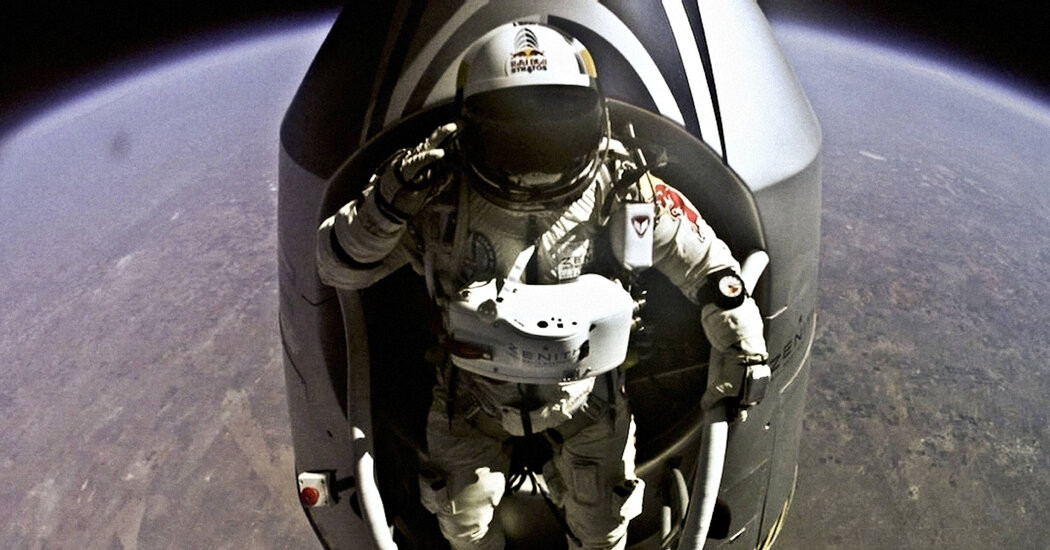 Felix Baumgartner, Skydiver Who Jumped From the Edge of Space, Dies Paragliding at 56  at george magazine