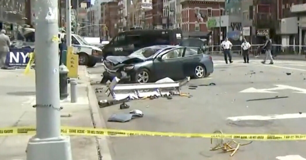 Cyclist and Pedestrian Killed After Vehicle Jumps Curb in Manhattan  at george magazine