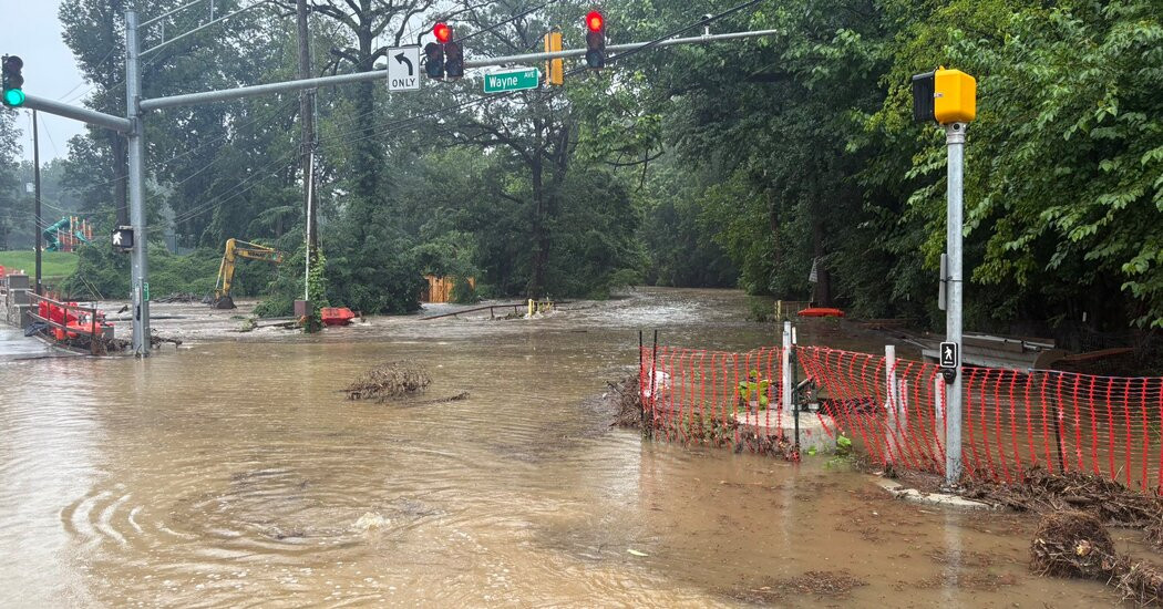 Heavy Rains in Washington Area Flood Roads and Prompt Water Rescues  at george magazine