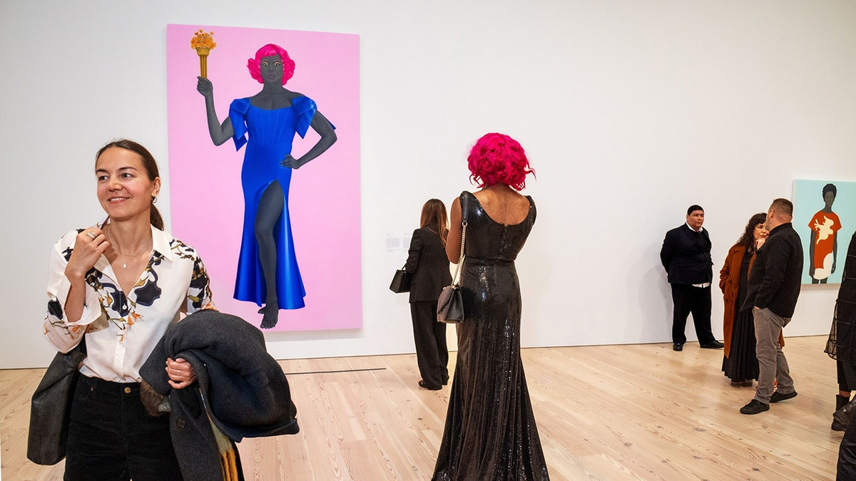 Michelle Obama portraitist's exhibit with trans Statue of Liberty pulled after pressure from Vance  at george magazine