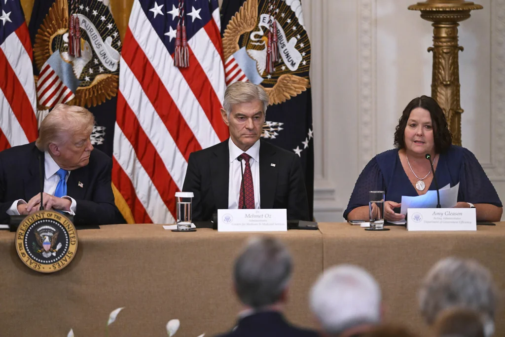 DOGE administrator Amy Gleason makes rare appearance at White House health event  at george magazine