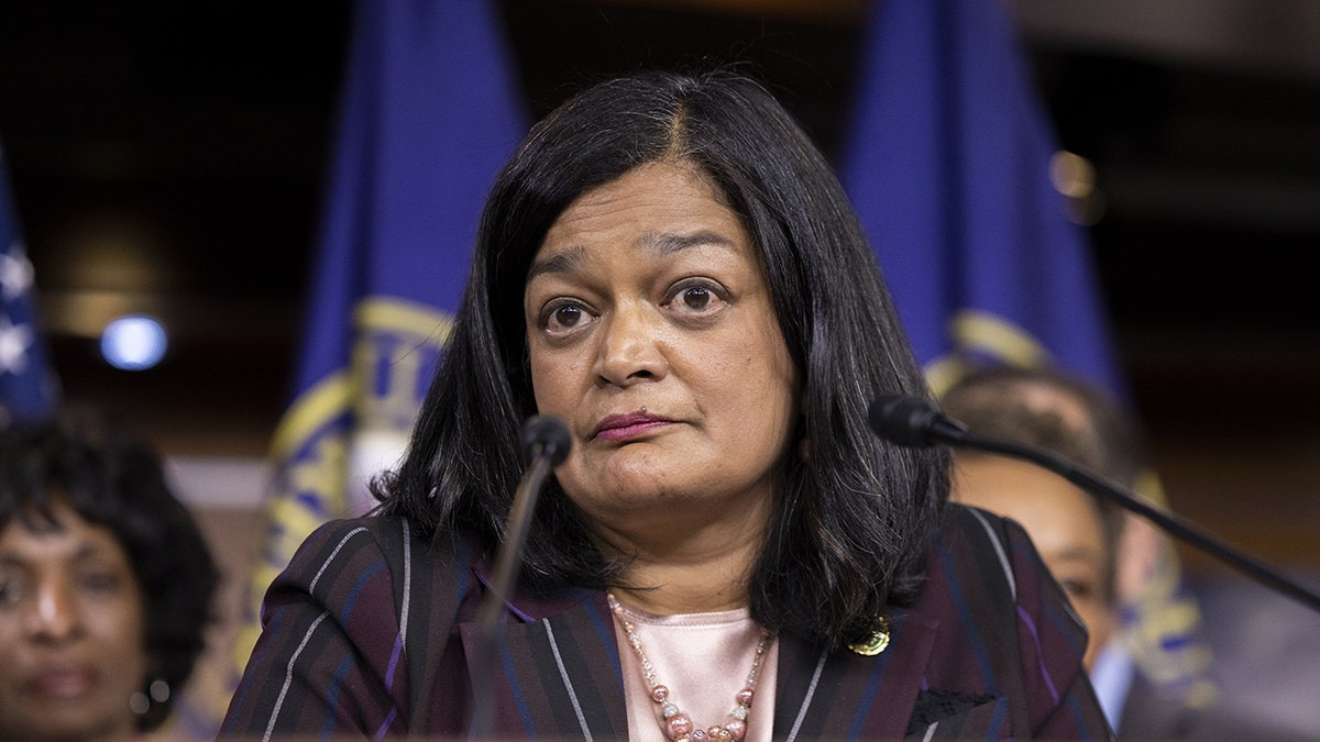 Rep. Jayapal calls it 'inspiring' when she sees groups obstruct ICE  at george magazine