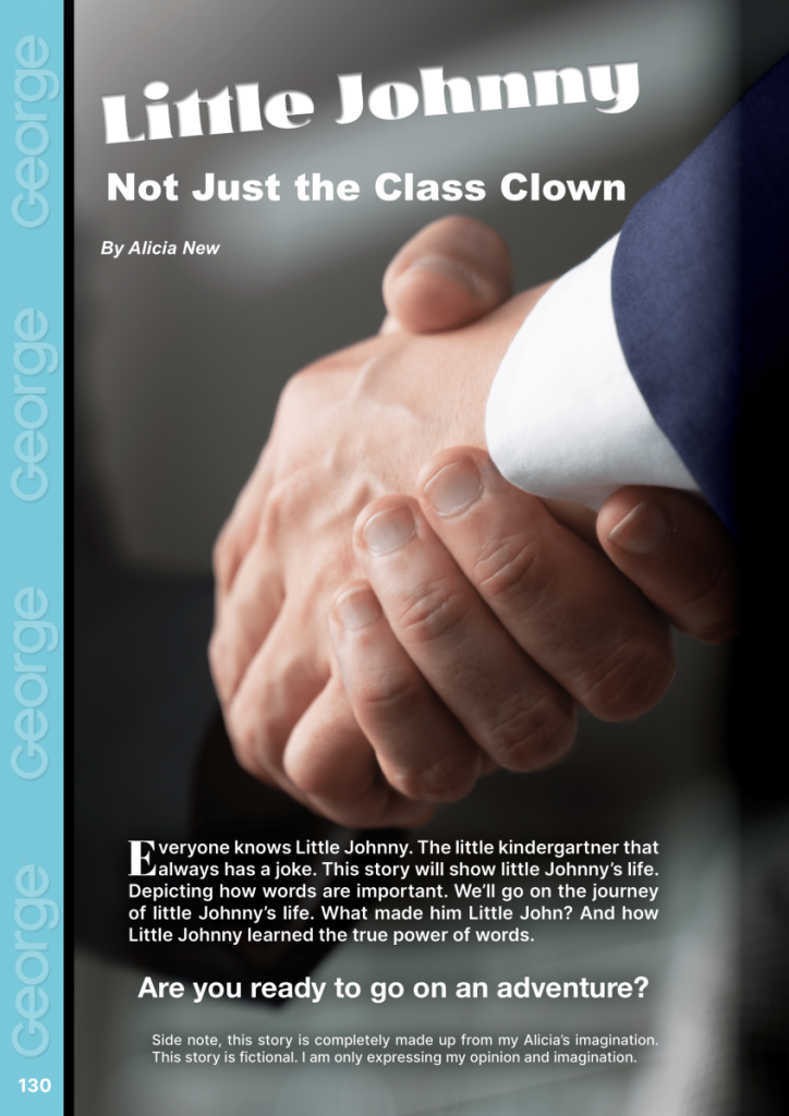 Little Johnny: Not Just the Class Clown  at george magazine