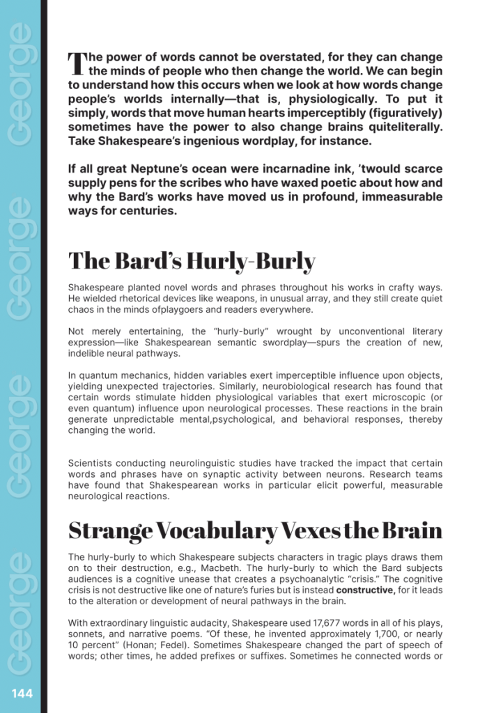 Hurly-Burly Neurological Vexation  at george magazine