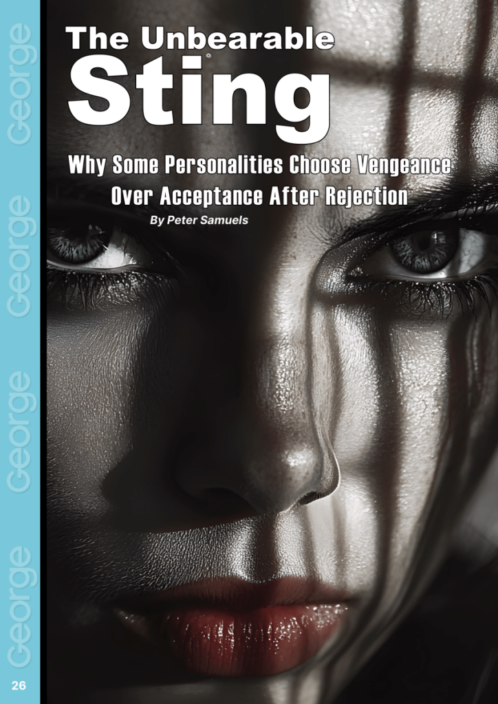 The Unbearable Sting: Why Some Personalities Choose Vengeance Over Acceptance After Rejection  at george magazine