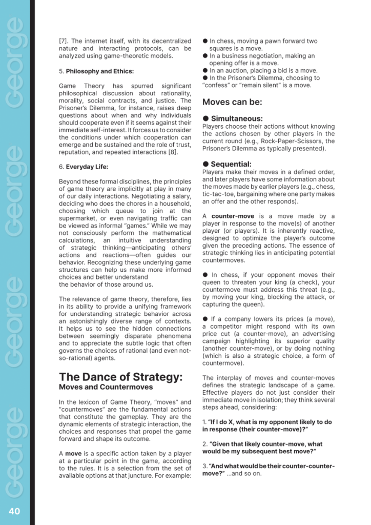 What is GAME THEORY?  at george magazine