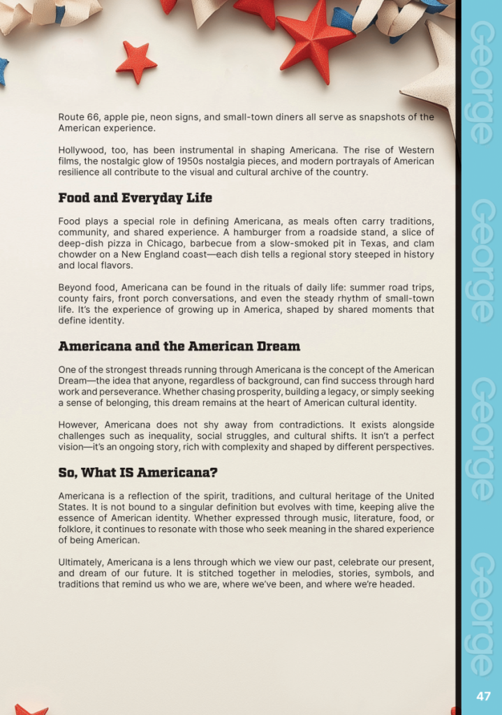 What Defines AMERICANA?  at george magazine