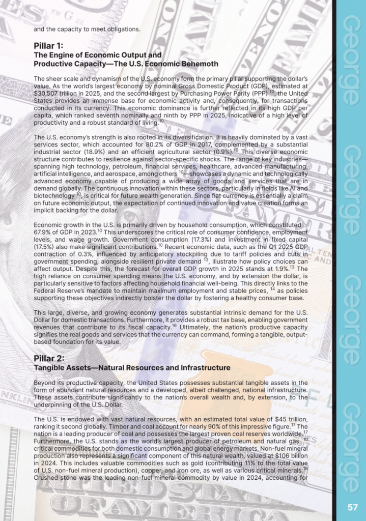 America’s Wealth Backs the Fiat U.S. Dollar  at george magazine
