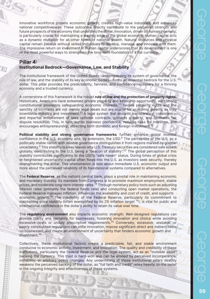 America’s Wealth Backs the Fiat U.S. Dollar  at george magazine