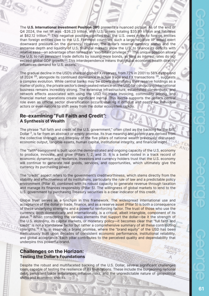 America’s Wealth Backs the Fiat U.S. Dollar  at george magazine