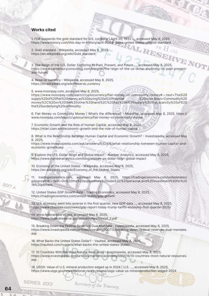 America’s Wealth Backs the Fiat U.S. Dollar  at george magazine