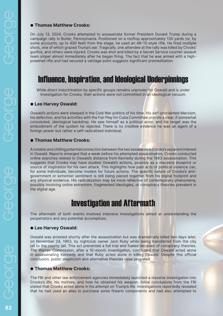 Thomas Matthew Crooks and Lee Harvey Oswald: A Comparative Analysis  at george magazine