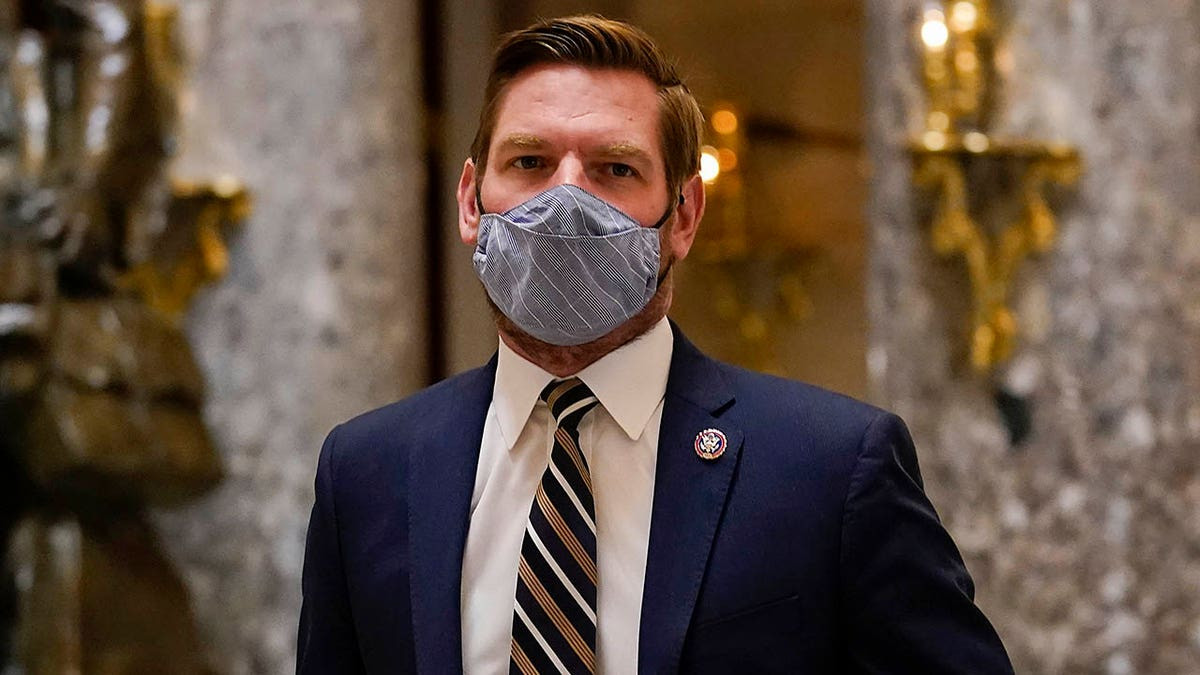Eric Swalwell claims ICE agents are running around ‘like masked bank robbers terrorizing women’  at george magazine