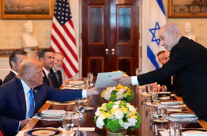 Benjamin Netanyahu pins his political future on Trump  at george magazine