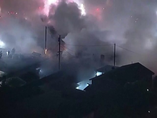 One dead after fireworks explosion sets Los Angeles home on fire