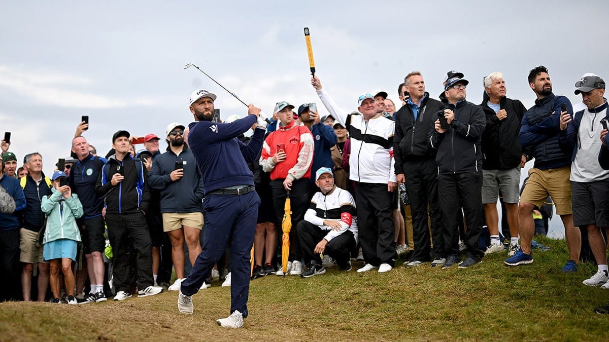 Golfer Jon Rahm unleashes on fan at The Open Championship, claims whistling created distraction during drive  at george magazine