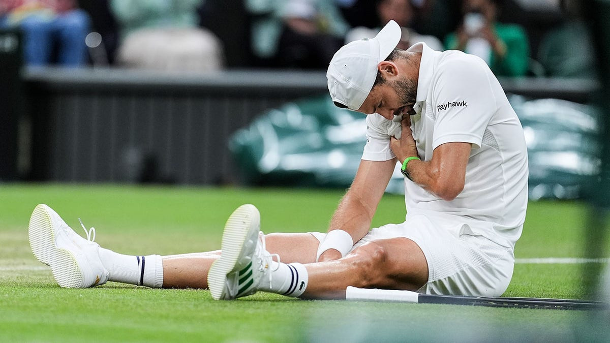 Grigor Dimitrov's promising Wimbledon upset bid against Jannik Sinner ends in heartbreaking injury retirement  at george magazine