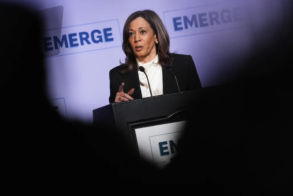 Harris gives few words to Gen Z Democrats in pre-recorded video at DC summit  at george magazine