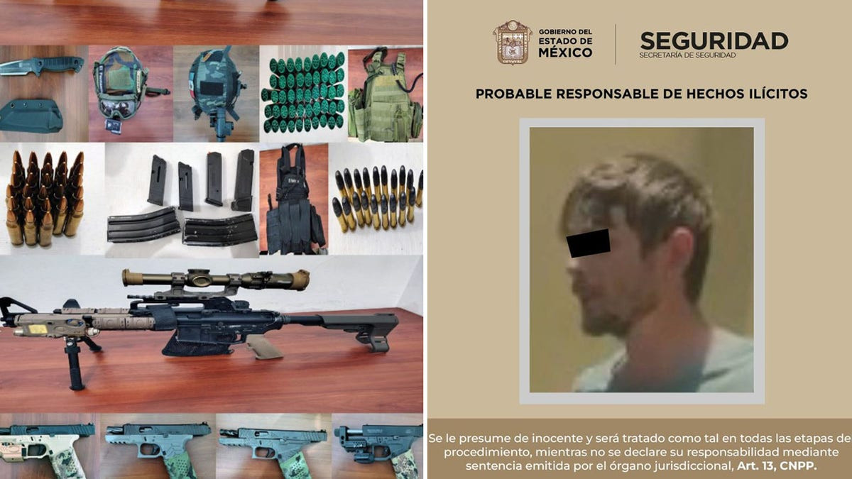 American with 'CIA' credentials and variety of weapons arrested in Mexico  at george magazine