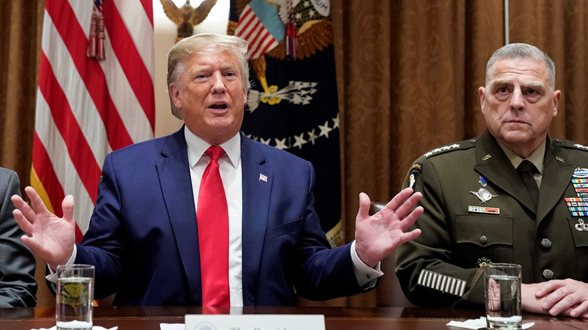 Trump dishes on Milley clash over leaving military equipment in Afghanistan: 'I knew he was an idiot'  at george magazine