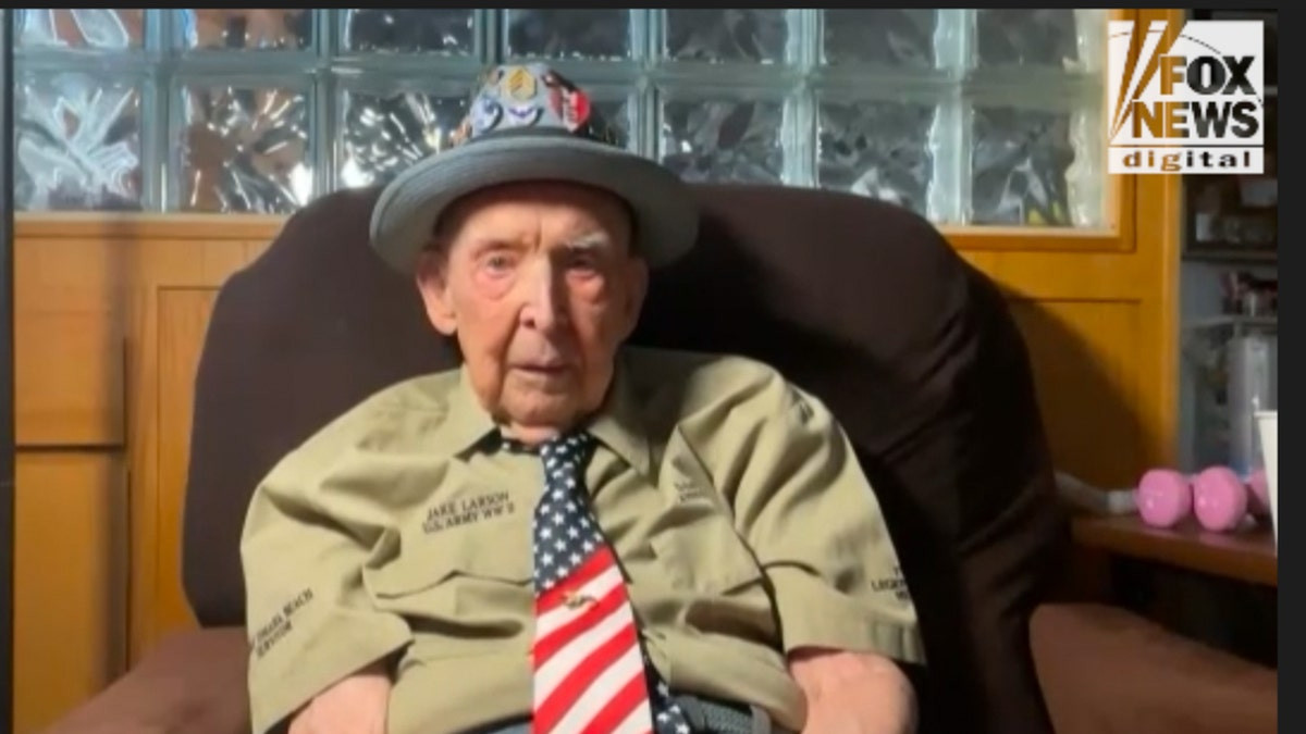 Viral 102-year-old WWII veteran has message about America: 'How lucky we all are'  at george magazine