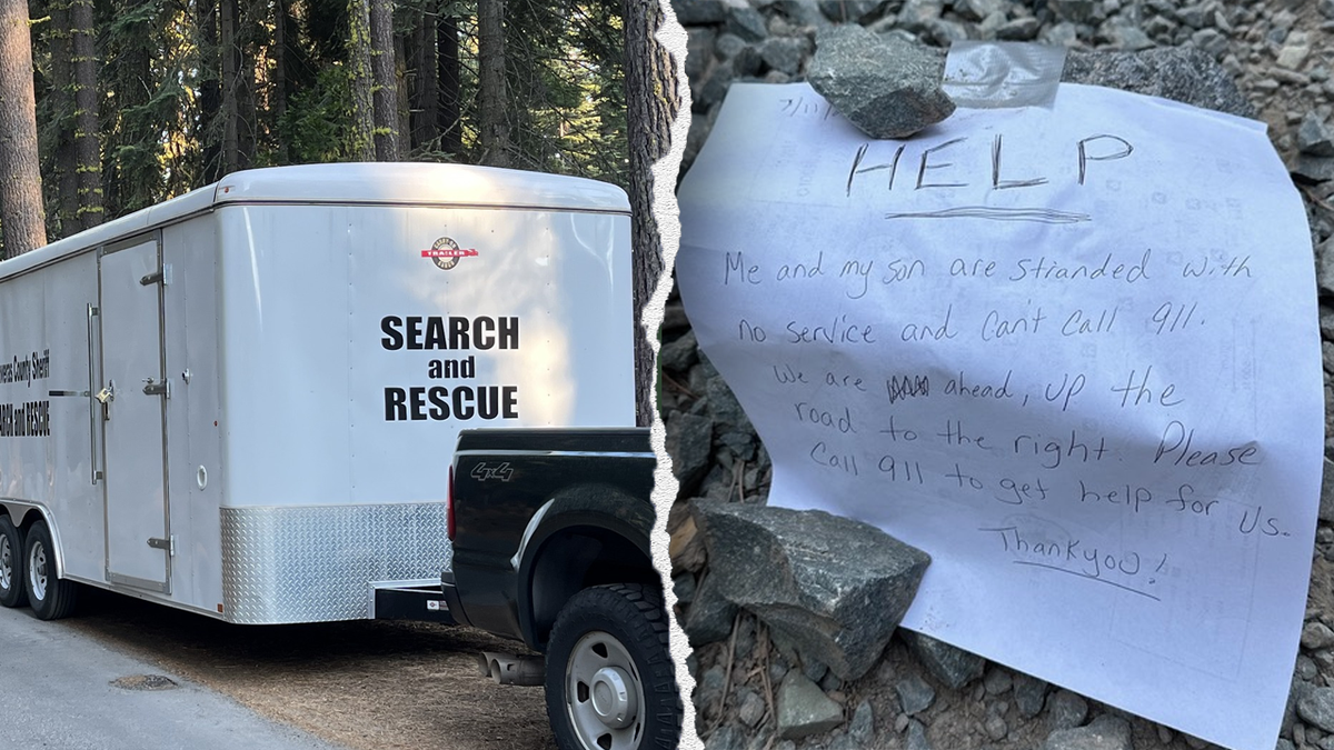Lost mother's handwritten notes save her and 9-year-old son stranded in remote California wilderness  at george magazine