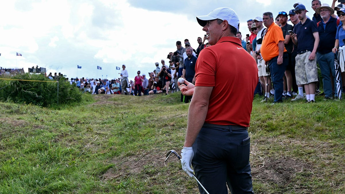 Rory McIlroy unbelievably unearths hidden golf ball with shot in bizarre scene at The Open  at george magazine