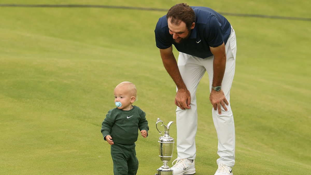 Scottie Scheffler's son, Bennett, steals spotlight with adorable celebration after Open Championship win  at george magazine